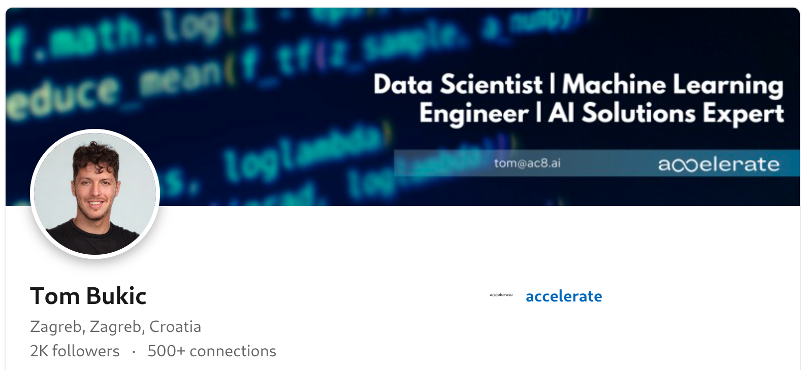 Tomislav Bukic - LinkedIn Profile